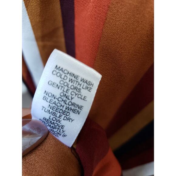 Women's Est. 1946 Striped Long Sleeve Top Size L Long Sleeves V-Neck Outdoor - Picture 12 of 13